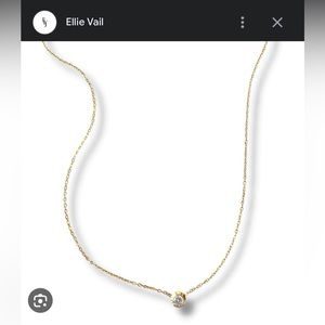Dainty Ellie Vail diamond pendant necklace